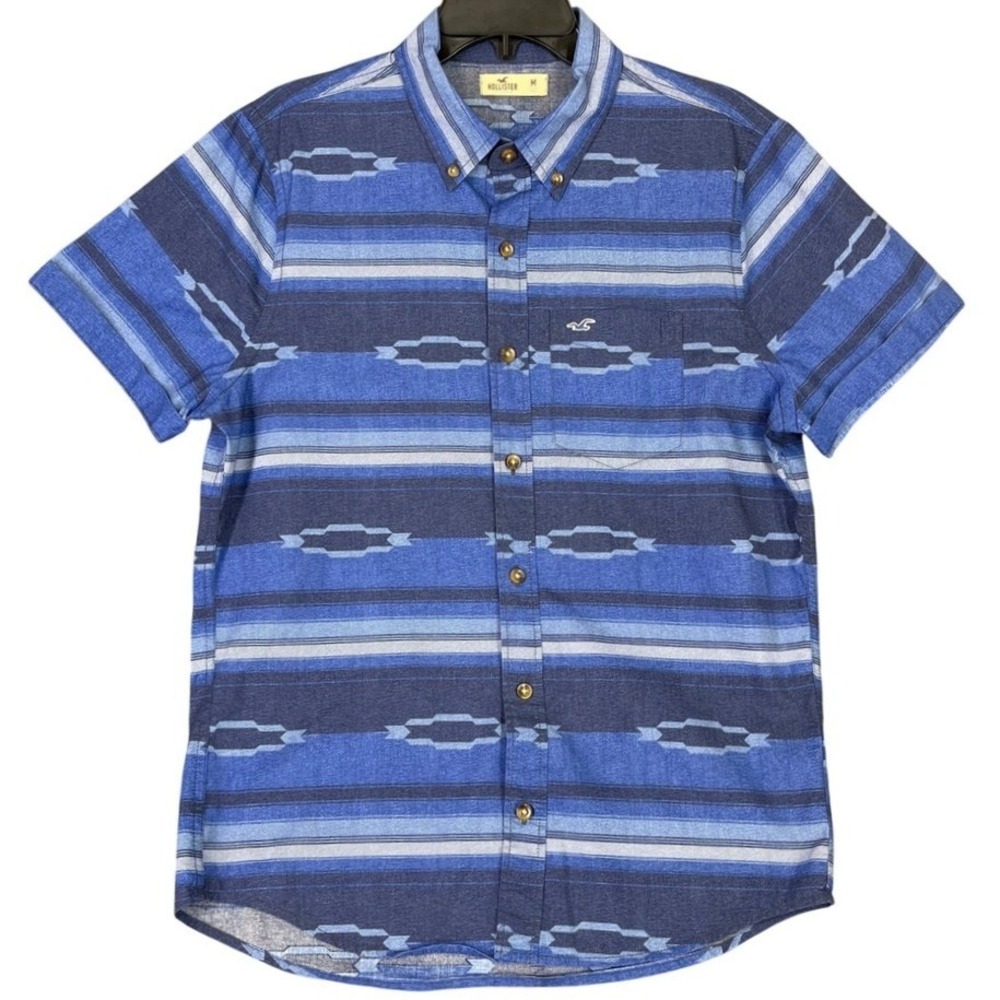 Hollister Coastal Surf Western Y2K Revival Retro Grunge Pop Punk Shirt Mens M